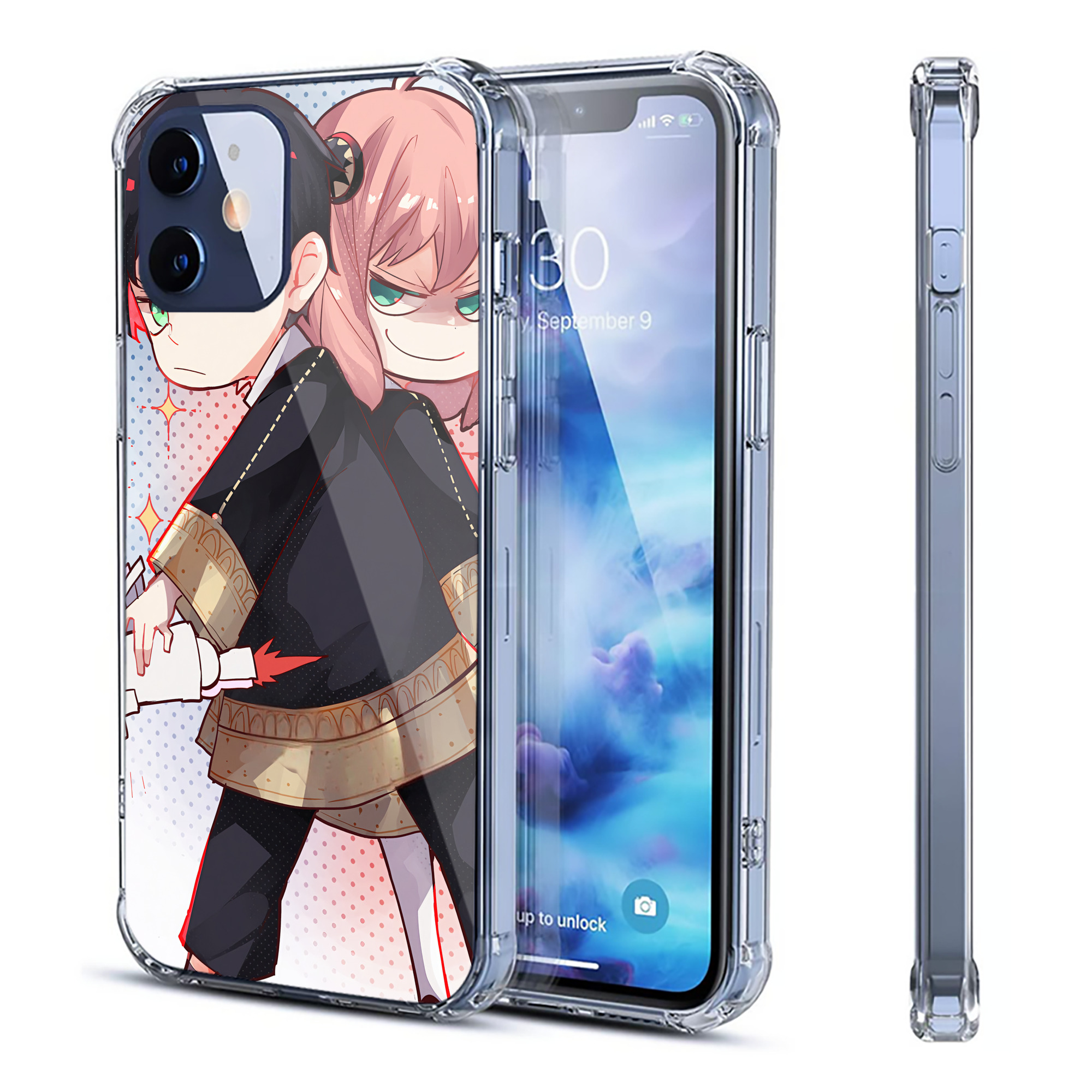 （画像用） SPY×FAMILY间谍家家酒 【iPhone 12シリーズ対応】透明スマホケース（クリアソフトケース）